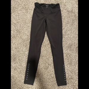 Black leggings high waisted leggings with reflective dots.